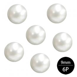 アクリルストーン ミニパールホワイト 9.0mm 6P