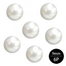 アクリルストーン ミニパールホワイト 9.0mm 6P