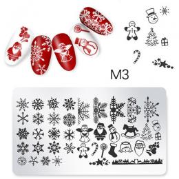 セレクション スタンピングプレート クリスマス M3