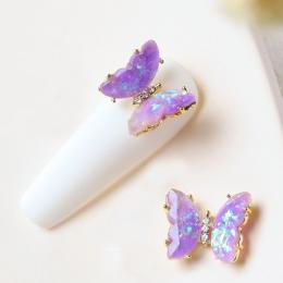 セレクション バタフライグリッター パープル 2P