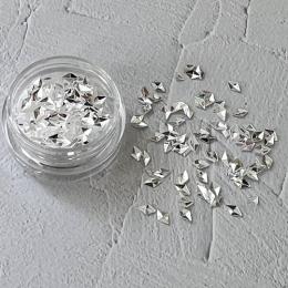 Charlon ミラーホロ ランバスカットホワイトシルバーS