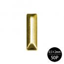 長角スタッズ SSゴールド 50P