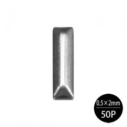 長角スタッズ SSシルバー 50P
