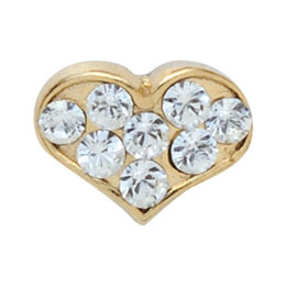 プリティーネイル PN702G1 キューティーハートM ゴールド