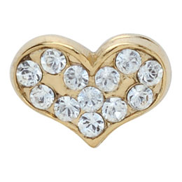 プリティーネイル PN703G1 キューティーハートL ゴールド