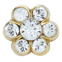 プリティーネイル PN705G1 キューティーフラワー ゴールド